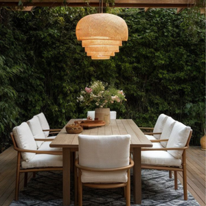 3 ans de garantie, ensemble de jardin au design moderne d'origine vietnamienne mobilier d'extérieur en aluminium et rotin imperméable pour cour et villa - Product Image 2