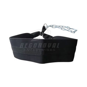Cinturón de inmersión de gimnasio con costuras reforzadas y cinturón de inmersión de cadena resistente para agregar pesos adicionales durante los ejercicios - Product Image 1