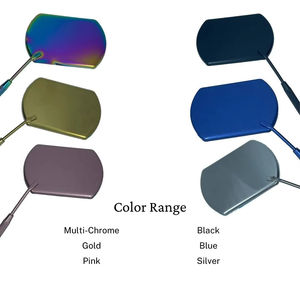 Espejo de belleza para pestañas, diseño compacto de flor de mariposa de acero inoxidable, fácil portabilidad, accesorio fiable para el cuidado diario - Product Image 5