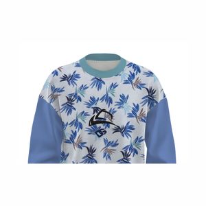 El mejor diseño, sudadera de cuello redondo de algodón suave, sudadera con estampado Floral, sudadera básica de material transpirable personalizada de retazos - Product Image 4