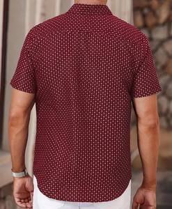 เสื้อเชิ้ตแขนสั้นสำหรับผู้ชายผ้าโพลีเอสเตอร์ระบายอากาศได้ดีซักด้วยเครื่องได้ - Product Image 2