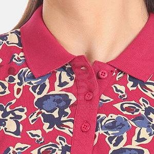 Camiseta Polo Estampada para Mujer, 100% Algodón, Ropa Casual, Superventas - Product Image 4