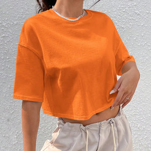 2024 nouvelle tendance haut court T-shirt pour femmes T-shirt femmes fabriqué avec une personnalisation complète dans la meilleure qualité - Product Image 1