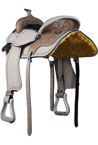 Selle de course Western en cuir véritable de qualité supérieure pour l'équitation - Product Image 5