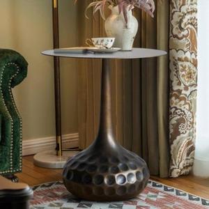Handmade Modern Design Aluminum <b>Side</b> <b>Table</b> with <b>Black</b> Top Center <b>Table</b> for Home Living Room Wholesale - Product Image 1