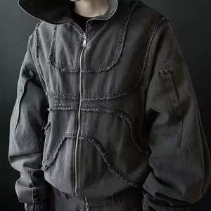 Sudadera con capucha a rayas Sun Faded, sudaderas con capucha y pantalones de chándal desgastados personalizados, conjunto con cremallera, lavado ácido, Sudadera con capucha Vintage 420 GSM - Product Image 3