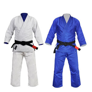Logo personnalisable de haute qualité 100% coton Jiu Jitsu brésilien Gi Double vague bas prix 320g Arts martiaux karaté uniforme pour - Product Image 3