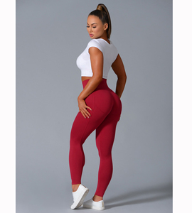 Las mujeres legging scrunch de alta del muslo de estilo personalizado hecho con material de alta calidad y diseño leggings para las mujeres en precio al por mayor - Product Image 6