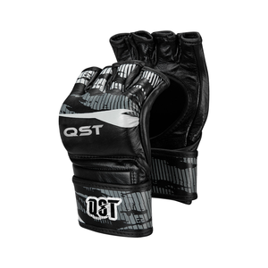Guantes Unisex de cuero genuino de alta calidad MMA UFC diseño de impresión de logotipo personalizado sin dedos para escenas al aire libre - Product Image 4