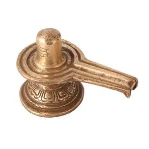 Handmade Indian Brass lord Brass Shiva Lingam Yoni Statue Sculptures Figurine Statue Home Decor Gift Item SNE-788