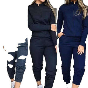 Conjunto Deportivo de Dos Piezas con Cremallera para Mujer, Ropa Deportiva, Trajes Deportivos para Correr, Conjuntos Deportivos con Logotipo Personalizado Nuevo, Pantalones Deportivos para Mujer - Product Image 6