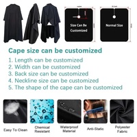 Capes de barbier personnalisées en gros, col réglable, nylon et polyester de haute qualité, imperméables, coupe-vent, séchage rapide, unisexe, professionnelles