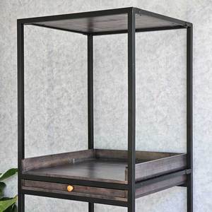 Washing Machine and Dryer <b>Rack</b> 80x77x200cm with Sliding Laundry Tray for Easy Installation & Wall-Mounted <b>Drying</b> - Product Image 3