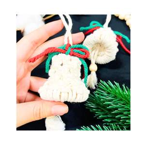ARTÍCULOS DE DECORACIÓN DE NAVIDAD HECHOS DE RATÁN Y LANA COLGANTE PARED DECORACIÓN DEL HOGAR ORNAMENTO ARTÍCULOS PEQUEÑOS PRECIO BARATO - Product Image 3