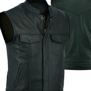 Chaleco de cuero de motorista para hombre, diseño transpirable, impermeable, de alta calidad, único, de moda, cálido, personalizable - Product Image 6