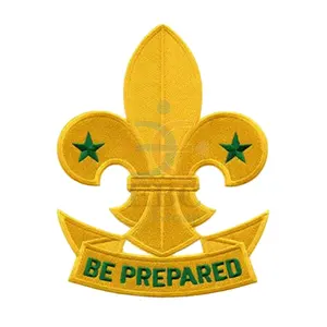 Wholesale Woven & Embroidered Scout Badge OEM Sew on Patches Customized Machine Embroidered Patch