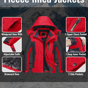 Chaqueta Hombre con Tejido Impermeable Alto Rendimiento con Capucha Ajustable y Protección Aislante para Frío Extremo - Product Image 5