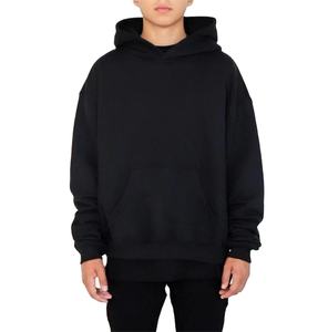 Venta al por mayor casual hombres sudaderas con capucha de peso pesado de alta calidad Unisex de gran tamaño 100% algodón francés Terry algodón tejido con capucha hombres - Product Image 5
