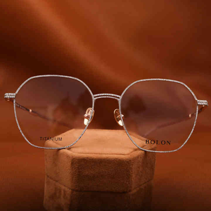 Gafas Hexagonales Unisex de Diseño, Lentes de Aleación Modernas con Cristales de Moissanita para Uso Diario - Product Image 4