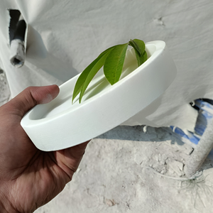 Bandeja de servicio de mármol y cerámica redonda directa de fábrica, bandeja de tocador de baño elegante, decoración del hogar, precio bajo - Product Image 4