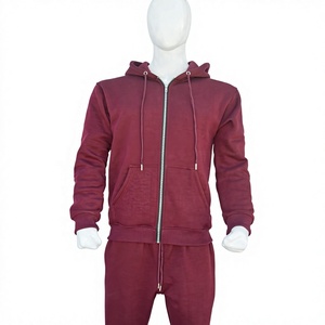 Survêtement unisexe OEM en molleton épais 100 % coton biologique respirant avec capuche, sweat-shirt et pantalon de jogging personnalisés pour l'automne - Product Image 1