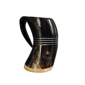 Taza de cuerno vikingo auténtico hecho a mano con vaso de cerveza de chupito, cerveza fría de Chocolate, jarra de vino, sublimación en blanco DIY - Product Image 1