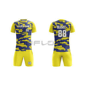 Maillot de football 100 % polyester, nouvel uniforme d'équipe, uniforme de football de haute qualité, ensemble d'uniformes de football pour hommes, maillot de football, vêtements de football - Product Image 2