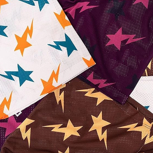 Short de basket-ball élégant en maille pour hommes, imprimé graphique, short d'été à cordon de serrage, jogging décontracté, short en maille de fitness - Product Image 2