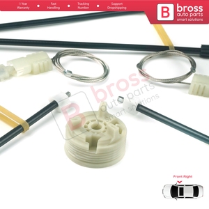Juego de Reparación de Elevalunas Eléctrico BWR677, Delantero Derecho, para Megane MK2 EM0/1 2002-2009 CC Cabriolet Convertible 820101093 - Product Image 5