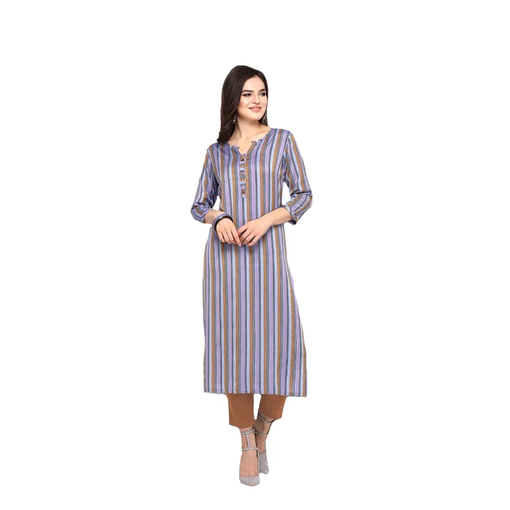 kurti dresses in india chikenkari kurti printed female kurti for Indian ladies casual wear Nayra Cut Gown Cotton