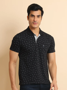 T-shirt décontracté à manches courtes pour hommes le plus vendu pour col polo imprimé poche poitrine 100% coton à la mode coupe régulière pour chaque occasion - Product Image 5