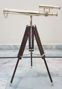 Đồng Hải Lý Cổ Điển Đôi Thùng Kính Thiên Văn Sưu Tập Có Thể Điều Chỉnh Tripod Đứng - Product Image 3