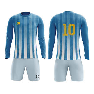 Uniformes de Fútbol Hechos en Pakistán, 100% Poliéster, Colores y Logotipos Personalizados OEM, Ropa Deportiva Unisex de Alta Calidad para Adultos - Product Image 4