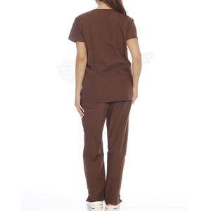 ชุดยูนิฟอร์มโรงพยาบาลผ้าฝ้าย100% ชุดขัดทางการแพทย์ผ้ายืดแบบยูนิเซ็กซ์ - Product Image 4