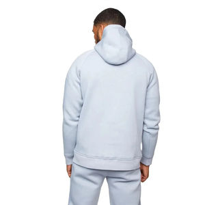 Ensemble de jogging pour homme avec logo brodé personnalisé, de haute qualité, 100% coton, sweat-shirt à capuche et pantalon de survêtement surdimensionné, ensembles 2 pièces - Product Image 2