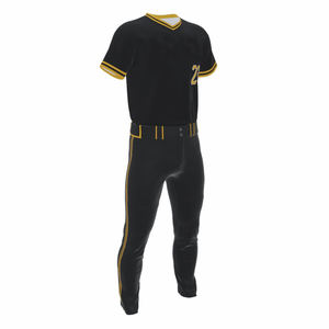 Maillots de baseball en polyester respirants personnalisés unisexe, ensemble d'uniformes de sport imprimés, style OEM/ODM, vente en gros, commande disponible - Product Image 4