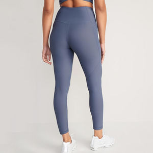 Top Selling Women's Gym Workout <b>Leggings</b> High Quality Spandex/Nylon Elastic Waist Adult Size Comfortable Breathable Knitted - Product Image 3