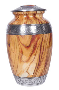 Finition naturelle, bois, aluminium brillant, qualité durable, urne légère urne funéraire classique de style américain - Product Image 4