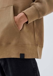 Sudadera con capucha transpirable con botón a presión lavado con ácido para hombre, Jersey de algodón de talla grande, sudadera con capucha de gran tamaño con hombros caídos en blanco para hombre - Product Image 5