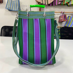 ถุงช้อปปิ้งขนาดเล็กแบบยั่งยืน ผลิตจากไนลอนรีไซเคิล PP ทอ พร้อมซิปด้านบน พิมพ์ลายออฟเซ็ต เป็นมิตรกับสิ่งแวดล้อม สีตามสั่ง ผลิตจำนวนมาก - Product Image 1