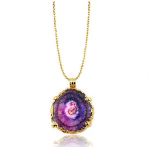 Meilleure qualité Offre Spéciale naturel solaire quartz Druzy pendentif pierre précieuse pendentif pour femme | Pendentif pour elle - Product Image 4