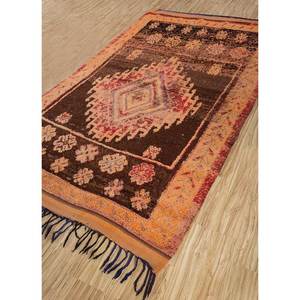 พรมขนสัตว์คลาสสิก Nuray สีเบจและสีน้ำตาล ลายเมดัลเลียนถักด้วยมือ สำหรับห้องนั่งเล่นหรือทางเดินในบ้าน-ขนาด 9x12 ฟุต รูปทรงสี่เหลี่ยมผืนผ้า - Product Image 2