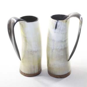 Sale Viking Drinking Horn Mug <b>Cup</b> Beer Travel <b>Cup</b> <b>Camping</b> Mug with Handle Mega Mug With High Popularity for Christmas Occasion - Product Image 6