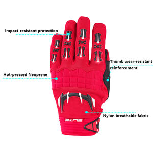 Gants de course moto en cuir, doigts complets, imperméables, coupe-vent, professionnels, écran tactile, unisexe - Product Image 3