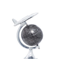 Globe terrestre décoratif en laiton et aluminium, best-seller, rotatif, éclairé, à détection tactile, design moderne fait main, pour la maison et le bureau