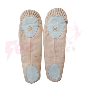 Venta al por Mayor de Zapatos de Ballet Planos y Cómodos para Niños FEZMAX, Personalizados, con Entresuela de Carbono, Suela de Cuero Genuino y Forro de Algodón - Product Image 1