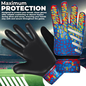 Gants de sport en cuir de football de haute qualité, respirants, confortables, avec logo personnalisé, protection des doigts - Product Image 6