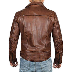 Chaqueta Bomber para Hombre, Estilo Casual Vintage, Talla Grande, Holgada, Cortavientos, Transpirable, Marrón, Elegante, Hecha a Mano - Product Image 5
