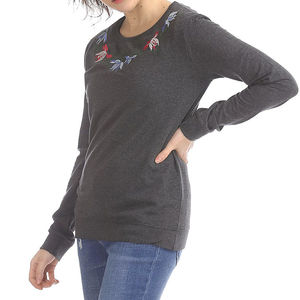 Venta caliente 2025 último diseño Sudadera de cuello redondo para mujer ropa de calle personalizada precio barato tela de punto para el invierno OEM mantenido - Product Image 2