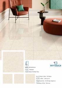 Carreaux de porcelaine de couleur claire 60*60 carreau de céramique poli émaillé carreau design en porcelaine pour supermarché - Product Image 6